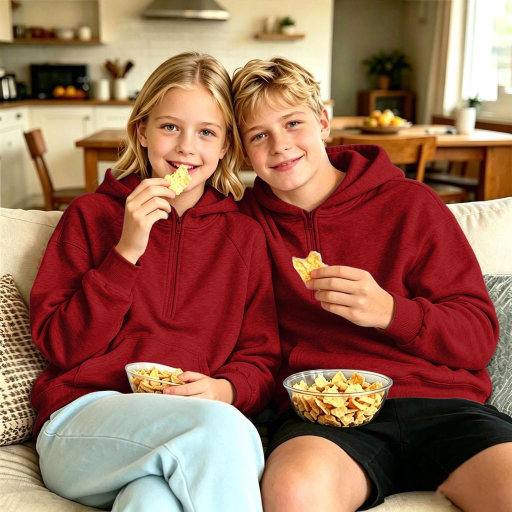 Casual Losvallend Comfortabel Hoodie Pullover Sweatshirt voor Jongens en Meisjes voor Sportkleding