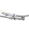 36" Throttle Gas Cable Kit Stainless Steel Braided For 97-07 Chevrolet/Chevy LS1 Engine 4.8L 5.3L 5.7L 6.0L Silver