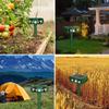 Solar Ultrasonic Animal Repeller for Birds, Dogs, Cats, Snakes, Insects, and Rodents - Outdoor Use for Orchards