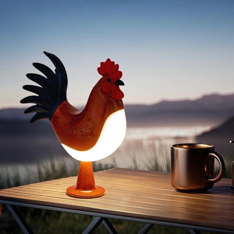 1Pc Basic Bedside Creative USB Charging Rooster Ornament Decorative Night Light Aromatherapy Creative Gift Desk Lamp