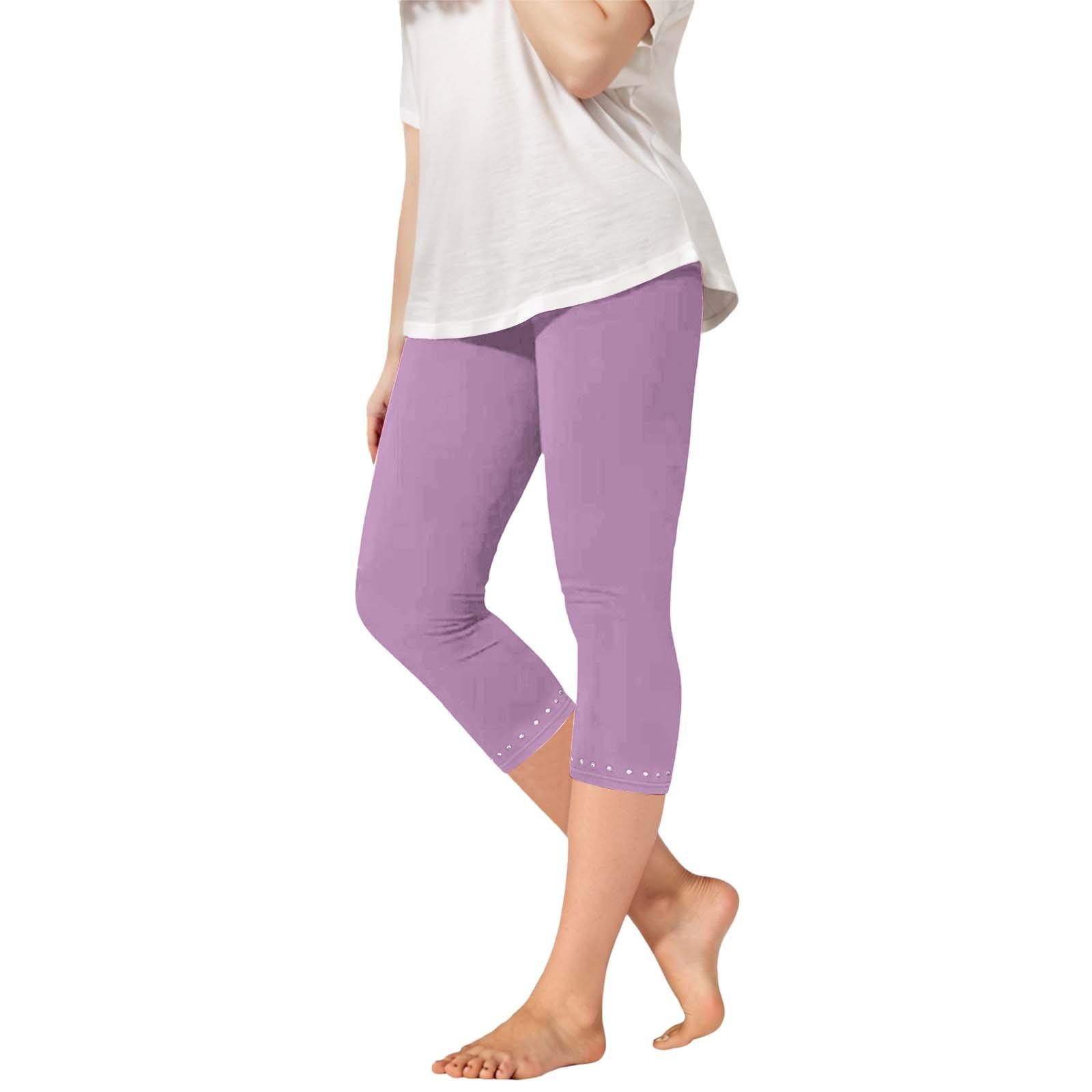 

Детские модные однотонные милые повседневные спортивные штаны для йоги для девочек, укороченные штаны, леггинсы 160 фиолетовый