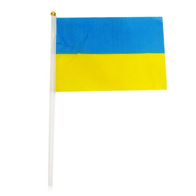 5 Pezzi 14x21cm Bandiere Nazionali Resistenti allo Sbiadimento Striscioni Portatili da Mano Bandiera in Poliestere di Ricambio da Viaggio Portatile per Decorazione