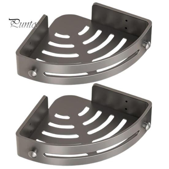 Stable Load-bearing Shelf 1/2/3 Pcs Bathroom Storage Rack Triangle Shape Suction Cup No Drilling Self-adhesive Great Load Bearing with Hooks Removable