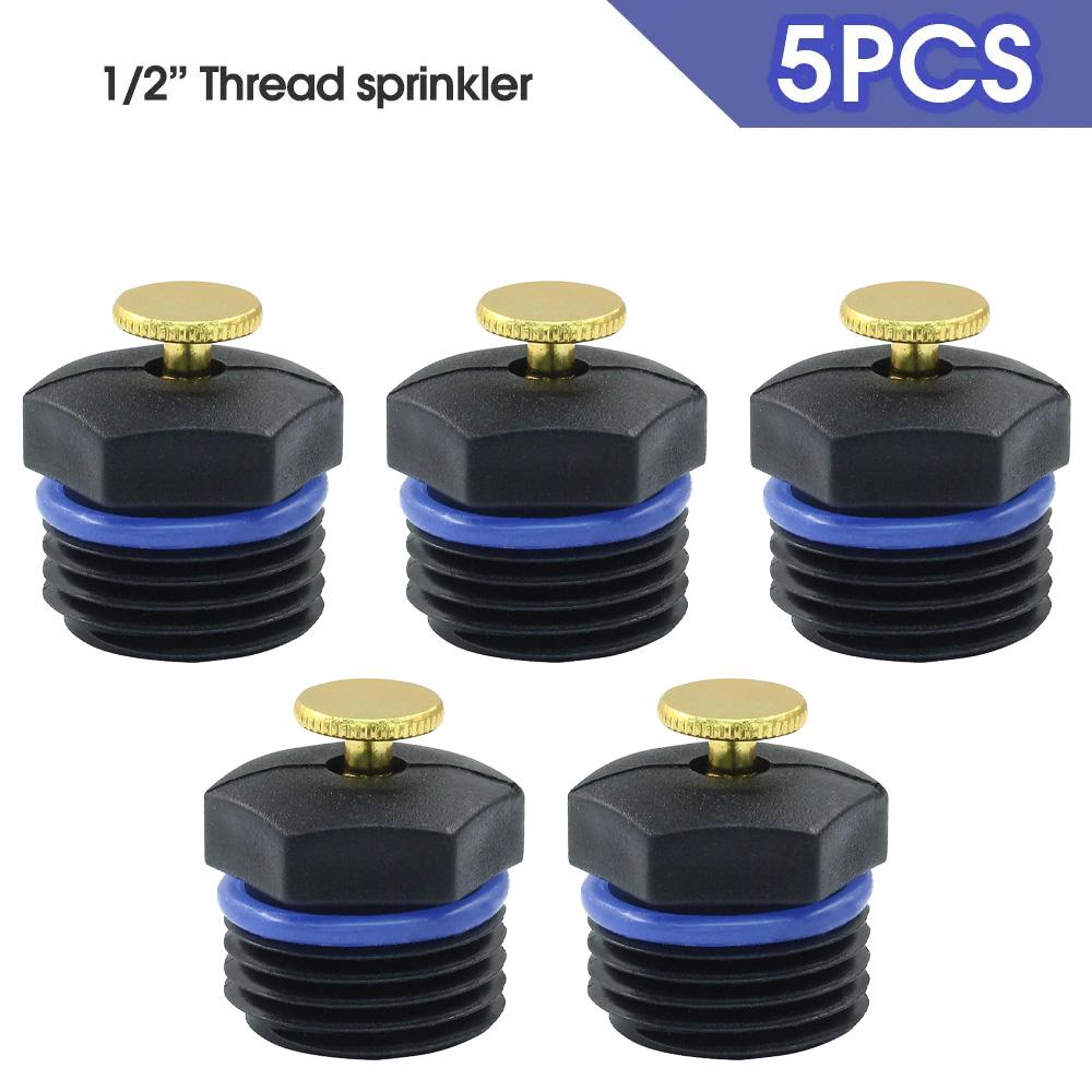 5-10PC 1/2 Thread Centrifugal Watering Sprinkler Adjustable Spraer Nozzle for Garden Greenhouse Lawn Drip Irrigation Equipment