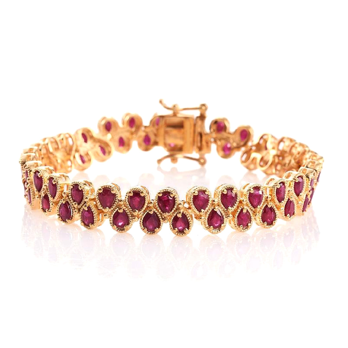 

Ruby Tennis Bracelet - 925 Sterling Silver