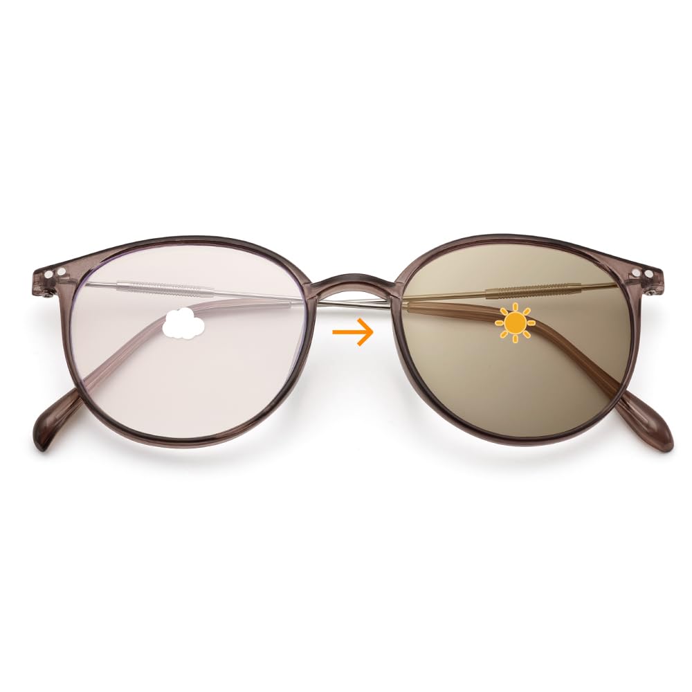 

Feisedy Glasses Sunglasses Color Changing Lens UV400 Lightweight Fashion TR90 Unisex B1161 Women s Non-Polarized