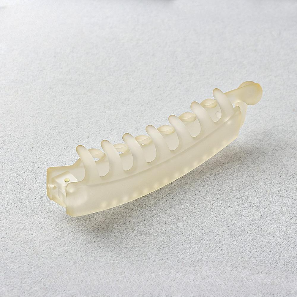 Banana clip hair accessories transparent matte twist clip banana clip handmade DIY bottom clip with teeth ponytail clip