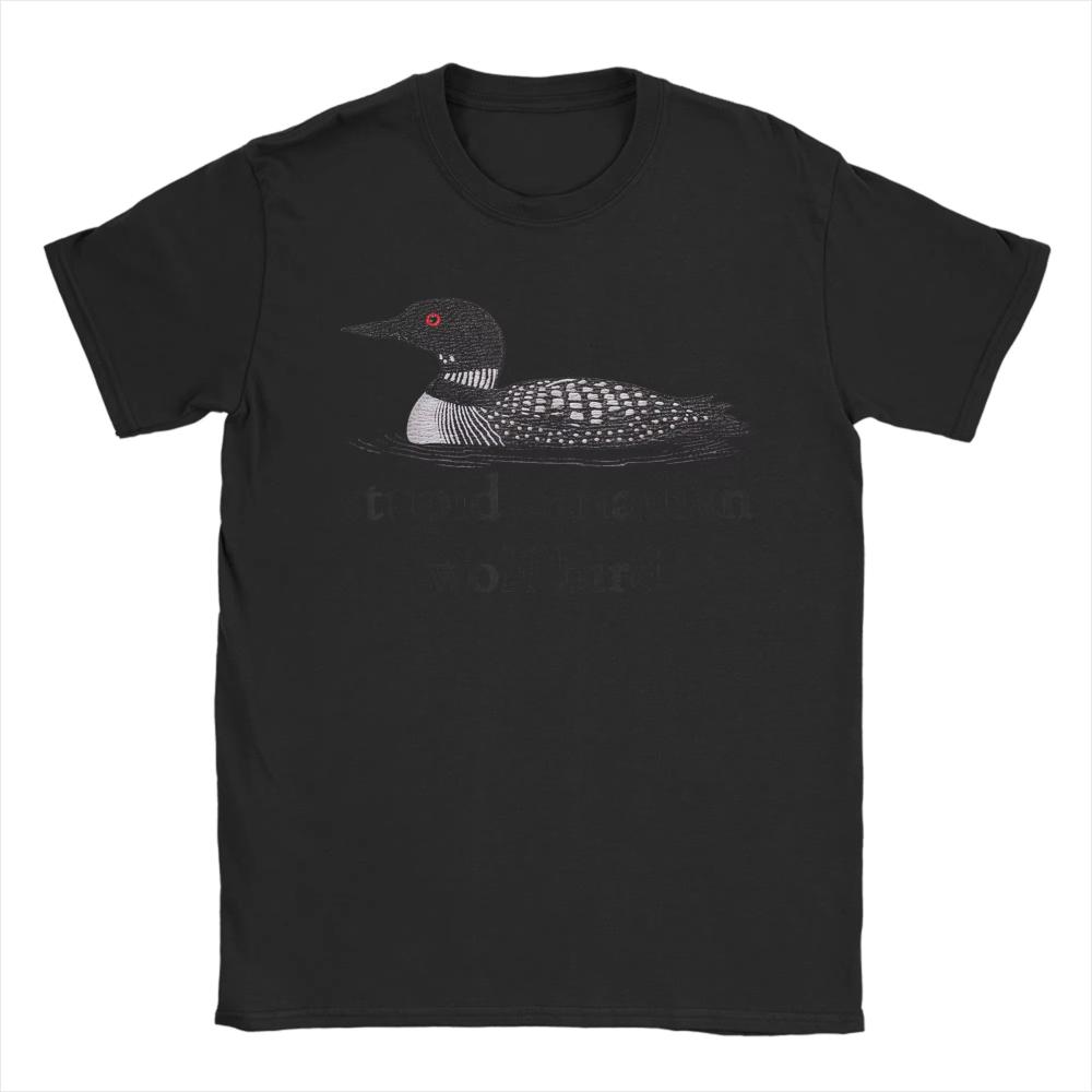 Stupid Canadian Wolf Bird TShirts Summer Cotton TShirts for Men Women Popular Casual Tshirt ShortSleeve Street Style New Tees