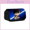 Detective Conan Double Layer Pencil Case Large Capacity Storage Organizer For Students