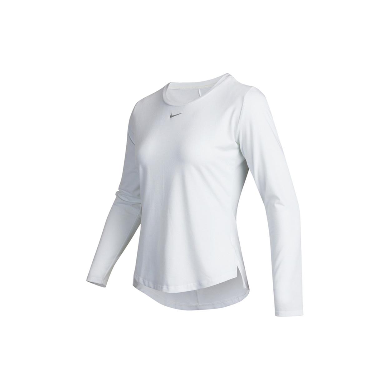 (WMNS) Nike Solid Color Training Sports Breathable Long Sleeves White Women s DD0621-100 S