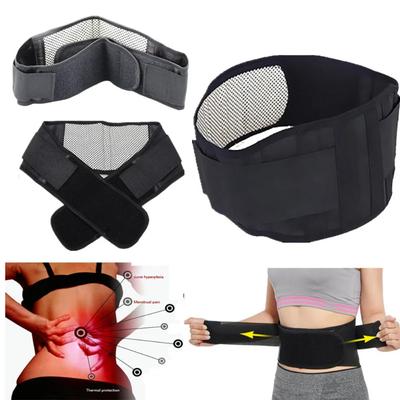 Adjustable Tourmaline Self-heating Magnetic Therapy Waist Belt Lumbar Support Back Waist Support Brace Double Banded