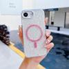 KEYSION Luxuxy Glitter Magnetic Phone Case for MagSafe for iPhone 17e 16e Soft TPU+PC Shockproof Back Cover for iPhone 16e 17e