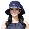 Hat Female Middle-Aged And Elderly Thin Bucket Hat Flower Pot Hat Spring Summer Mother Sun Hat Grandma Elderly Breathable Cool Hat