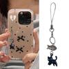 Fashion Keychain Pendant Multipurpose Phone Accessory Acrylic Alloy Texture Suitable for Students Professional Present