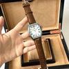 Pablo Raez Barrel Watch: Waterproof Leather Strap, Calendar, Casual Men's Style.