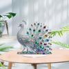 Animal Statues Decorative Ornament for Living Room,Home,Office Decors Acrylic Peacocks Figurines Tabletop Centerpieces