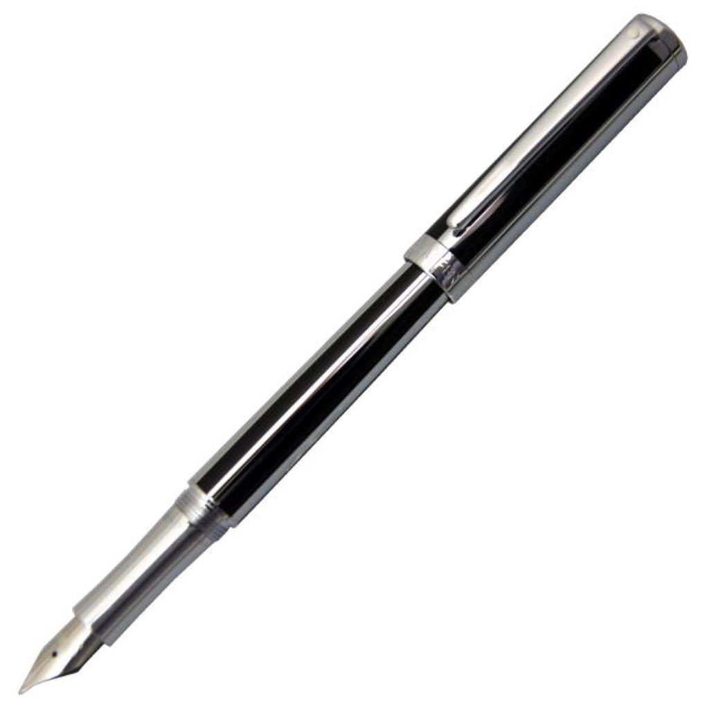 SHEAFFER Fountain Pen F Fine Intensity Jet Black Stripe N0923340 Official Import