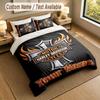 Set Biancheria da Letto 1 Copripiumino 2 Federe Stampa Harley-Davidson Morbido Tessuto per Letto Decorazione Camera da Letto