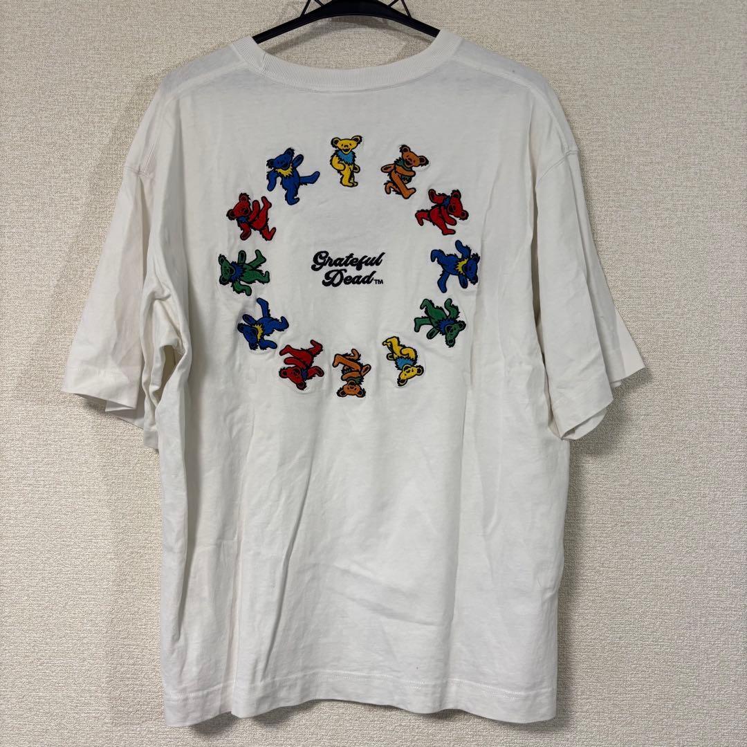 Grateful Dead T- White Bear Embroidery Size M Unisex T-Shirt XXL