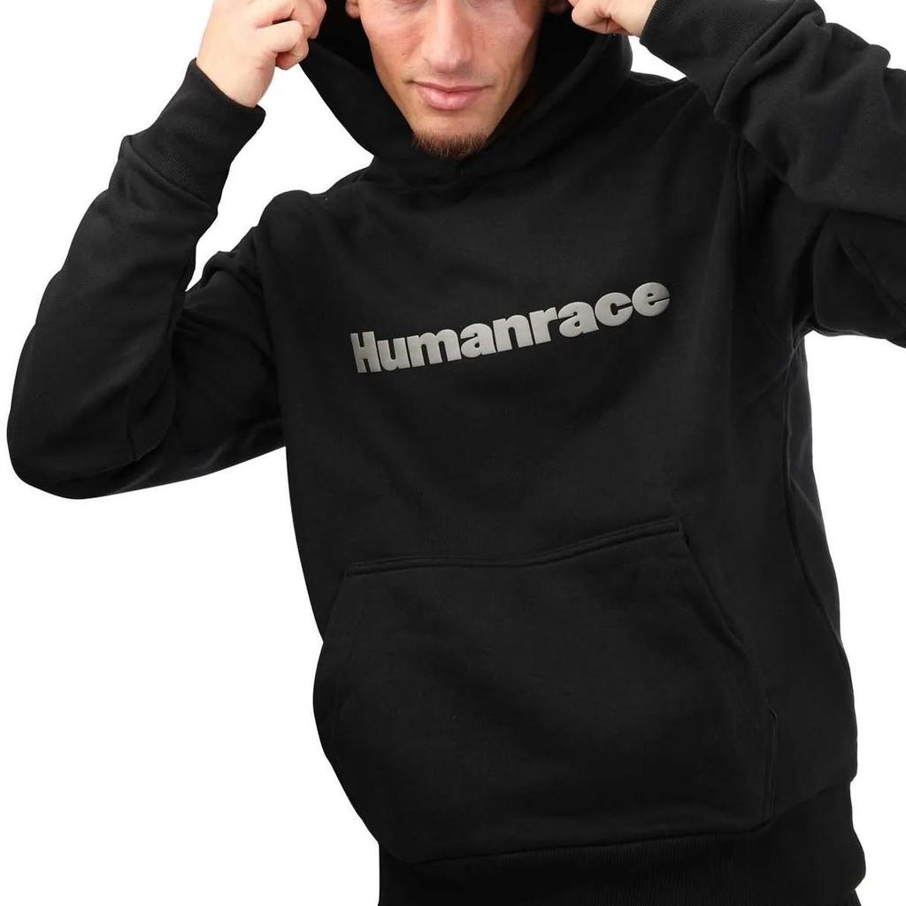adidas X Pharrell Humanrace Logo Hoodie 'Black' Men's HG1812