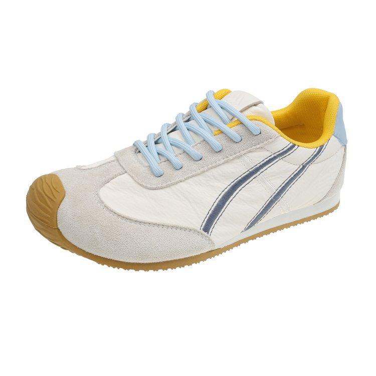 Ballet training shoes women's 2025 spring new flat-soled retro ugly cute color matching Forrest Gump shoes soft-soled casual sports shoes