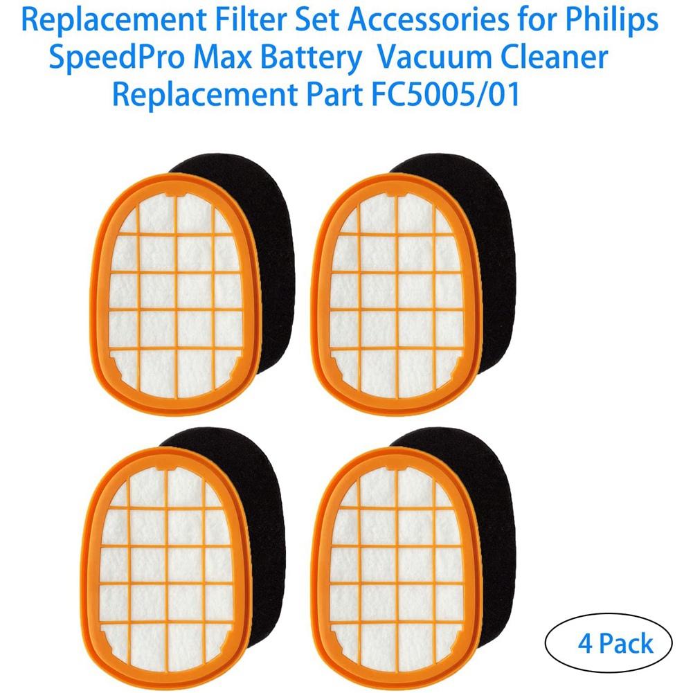 Sada náhradních filtrů FC5005/01, sada 4 kusů, příslušenství pro bezdrátový vysavač Philips SpeedPro Max FC6802, FC6812
