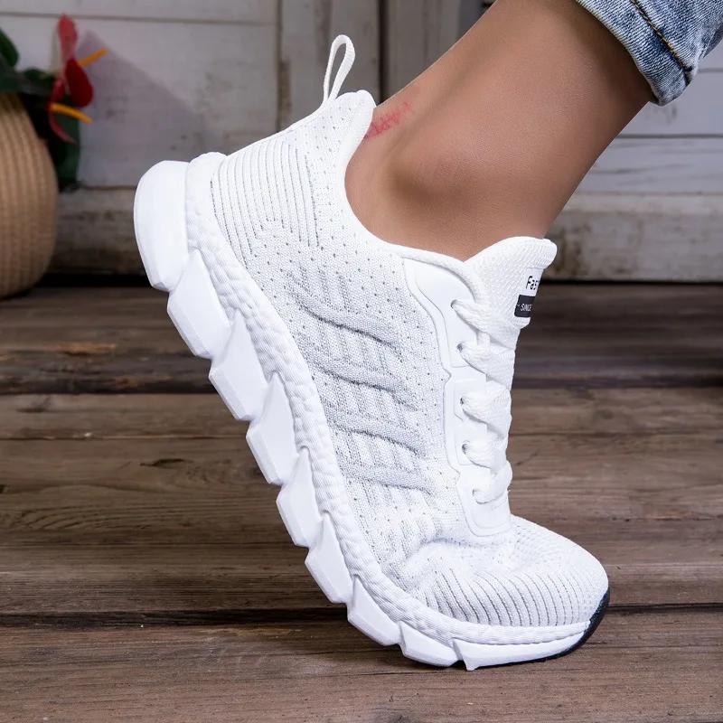 High Quality Women's Shoes Fashion Classic Female Sneakers Comfortable Breathable Running Sports Shoe Lightweight White Shoes