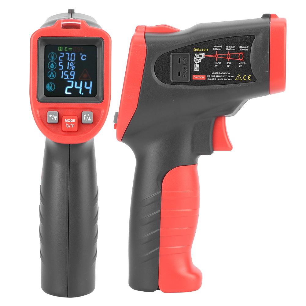 50 Celsius 650 Celsius  HandHeld Industrial Digital NonContact Infrared Thermometer with KThermocouple