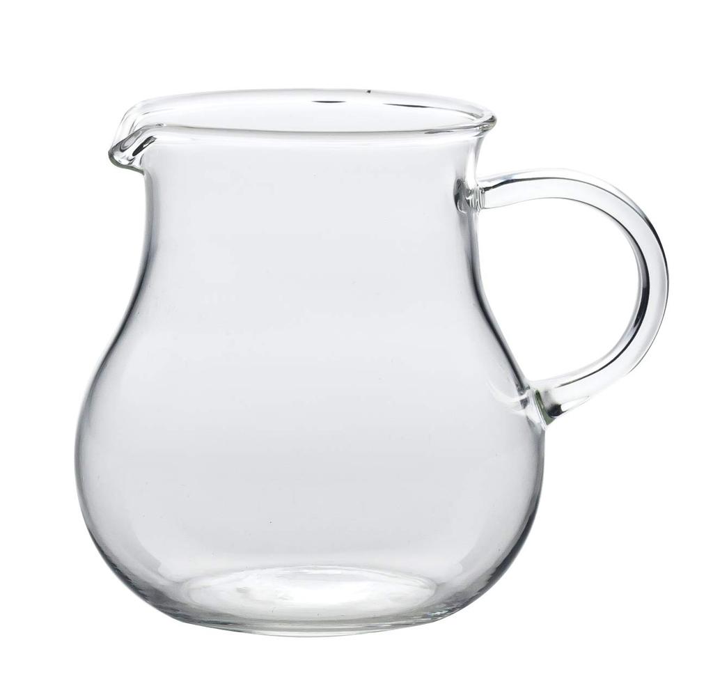Toyo Sasaki Glass Syrup Pitcher with Handle, 80ml, Set of 6, Glass Creamer/Milk Pitcher, TS44029