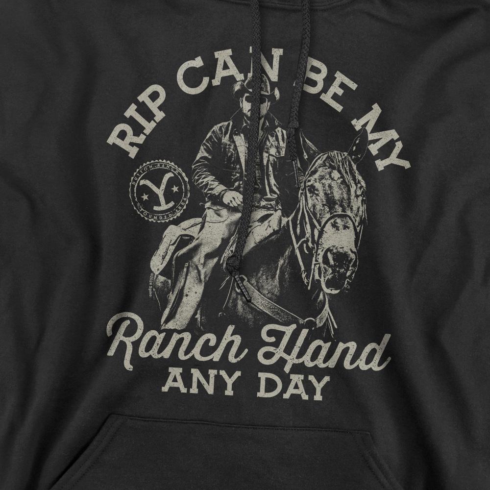 Yellowstone Mens Rip Can Be My Ranch Hand Hoodie
