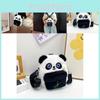 Panda Plush Backpack Kids Unisex Cartoon Animal School Bag Children Daily Carry