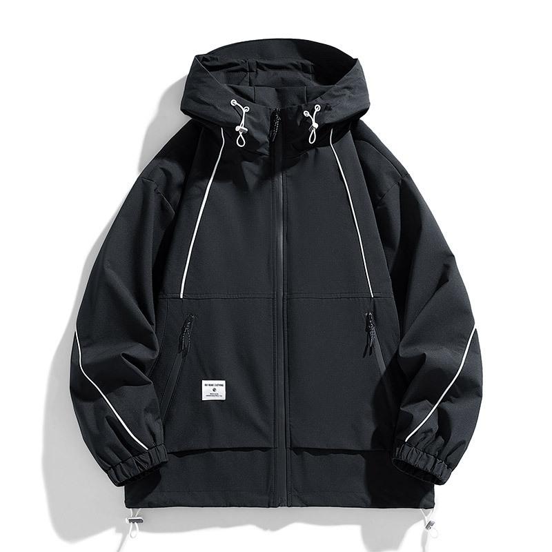 Large Size Jacket Tooling Fattened and Enlarged Hooded Outdoor Mountain Fat Man Clothing Loose Jacket Men Waterproof Jacket Men