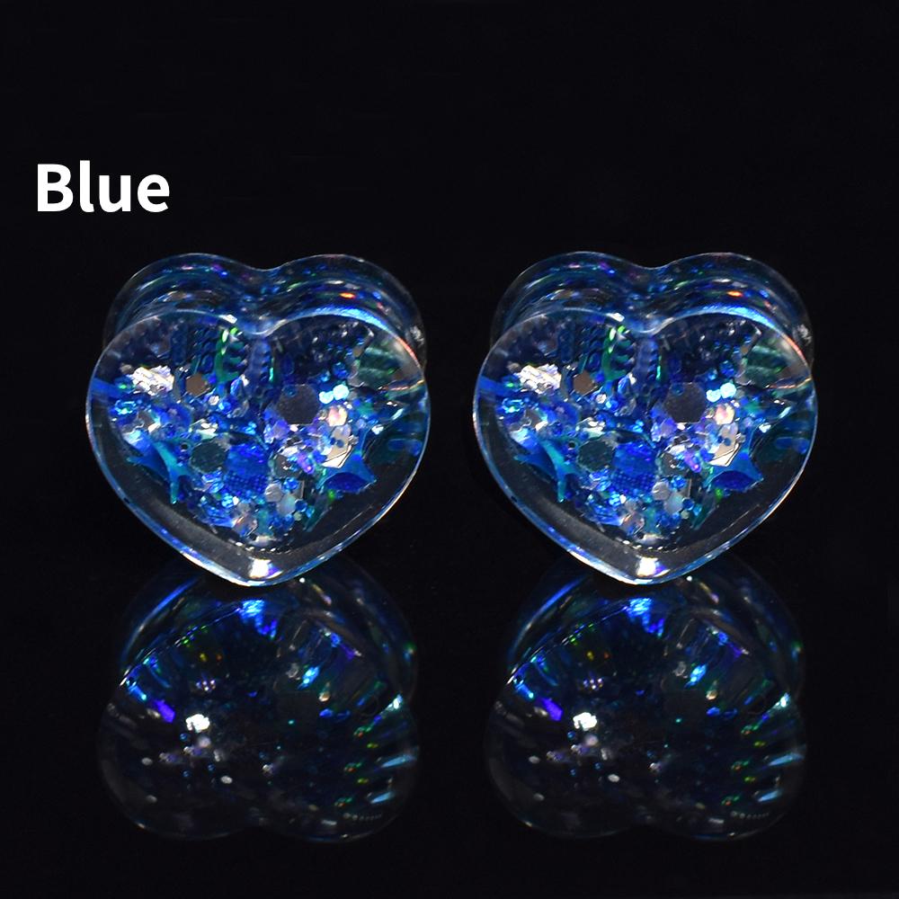 Jauges d'oreille à paillettes scintillantes de 6 à 30mm, bouchons tunnels, extenseurs, bijoux pour le corps