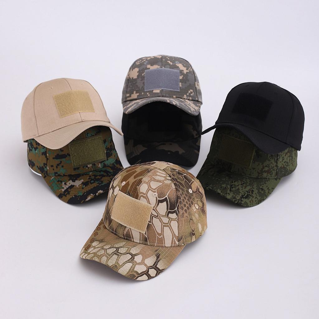 Military Fans Outdoor High-Quality Python Velcro Baseball Cap Men'S Tactical Camouflage Hat Sports Mesh Cap