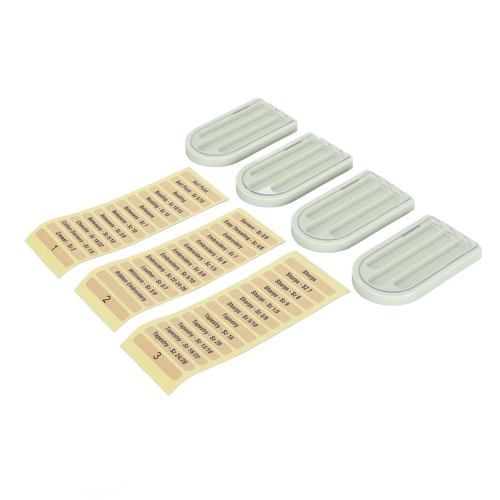 

Коробка для хранения швейных игл с 3 отделениями, пластиковый держатель для хранения спиц для вязания, портативный компактный, для ручных швейных игл