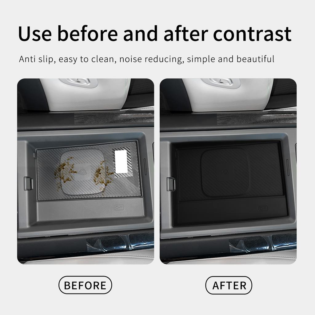 Left/Right Drive for Kia EV9 2025-2025 Silicone Wireless Charging Mat Non-slip Phone Charger Storage Protective Pad Accessories