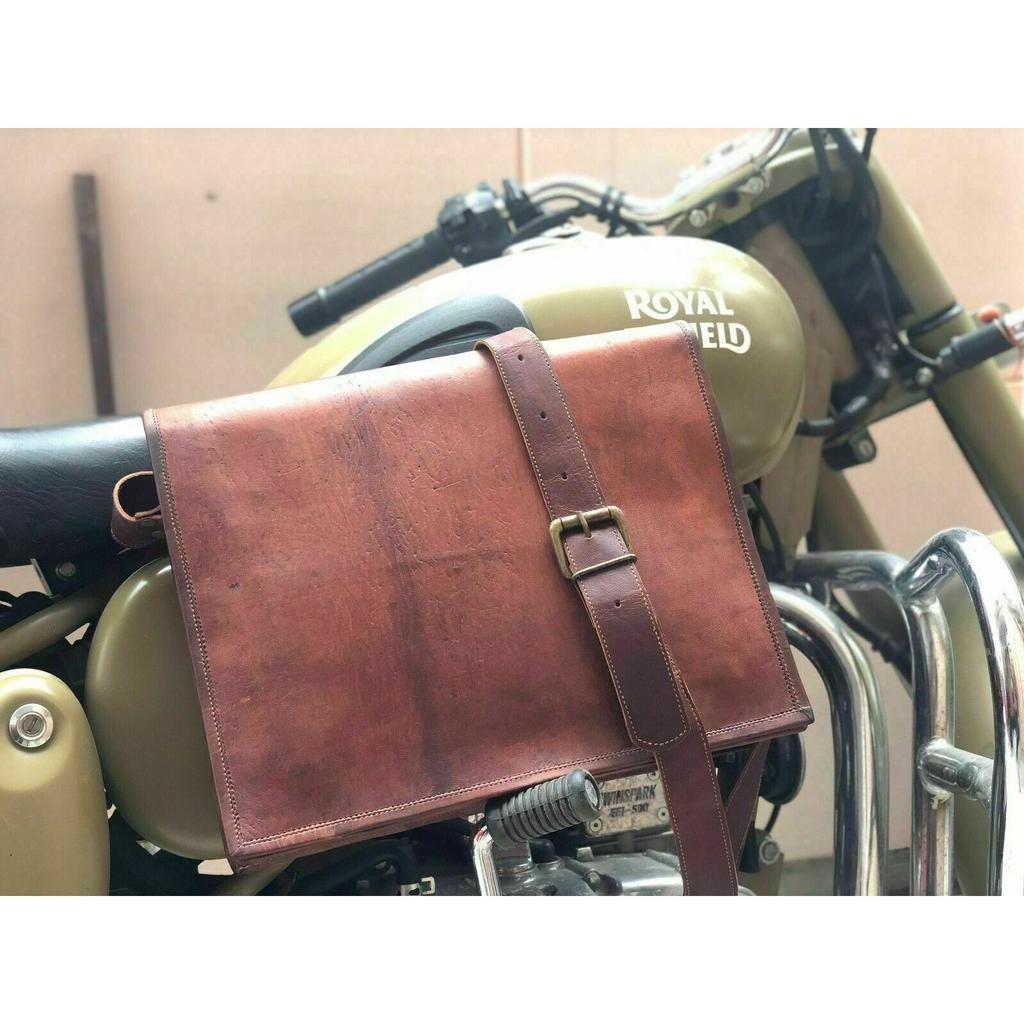 Nowa Torba Męska kozia skóra listonoszka Prawdziwa torba na ramię oryginalna na laptopa brązowa teczka