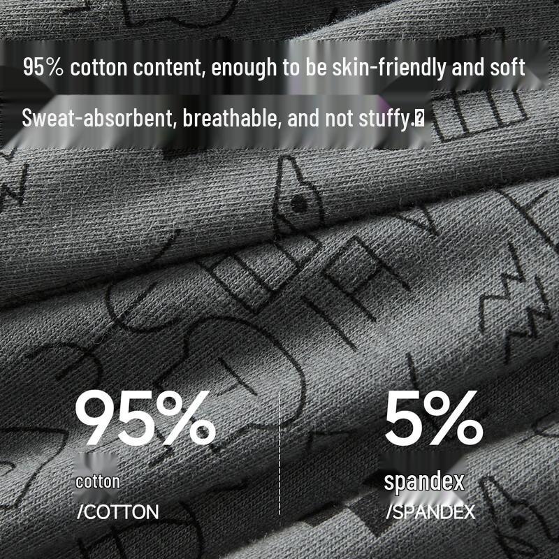 Nanjiren Men's Pure Cotton Boxer Briefs