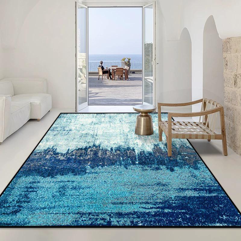 Minimalism Decoration Living Room Carpet Ink Wash Style Large Area Non-slip Rugs Modern Bedroom Lounge Sofa Easy Clean Floor Mat