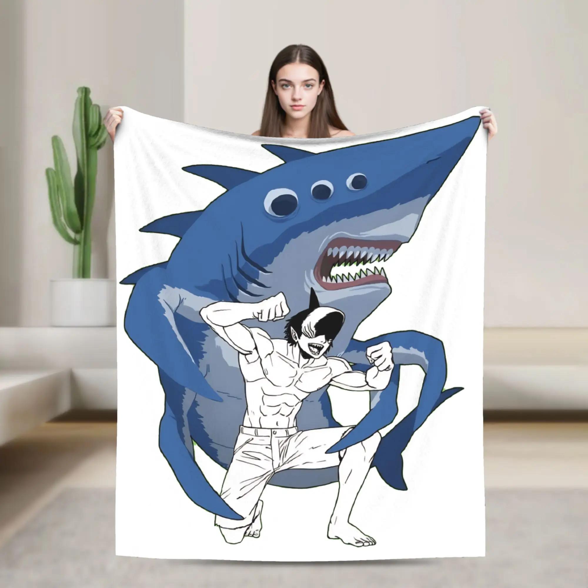 

Beam Chainsaw Man Japanese Manga Plush Flannel Throw Blanket for Students Super Soft Bedspread Design Living Room Gift 40x50inch 101x127cm
