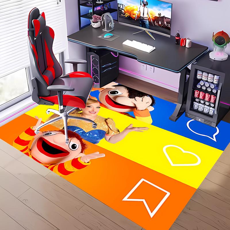 Cartoon B-Bely B-Beto -Themed Entrance Mat,Non-Slip Mat Area Rug,Room Decor,Outdoor Decor,Kitchen Rug,Doormat - Machine Washable,Easy to Clean
