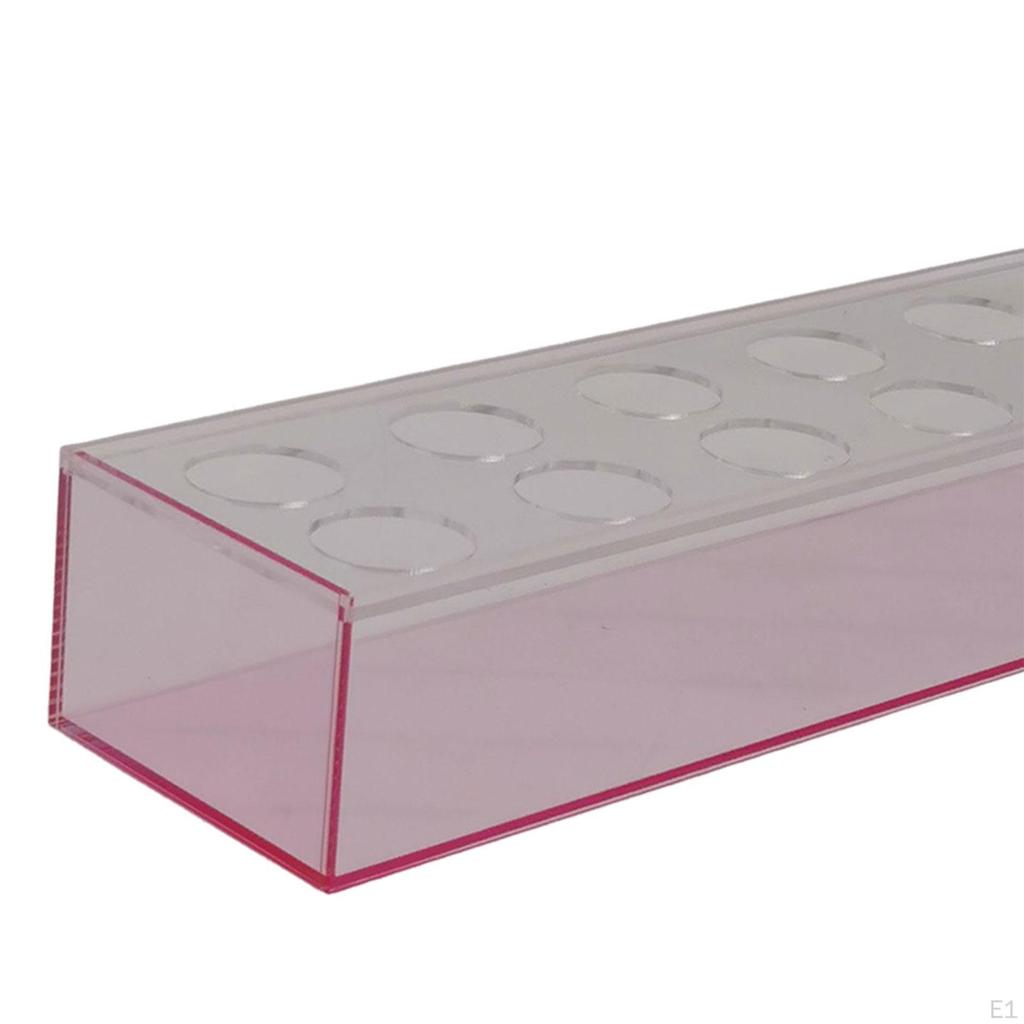 Acrylic Rectangle Flower Vase Bud Container Floral Arrangement Decoration Flute for