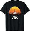 Landing Airplane Retro Aeroplane Pilot Aviation Lover Gift Unisex T-Shirt