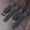 26mm For Seiko Watch with VELATURA Series Silicone Bracelet SRH006 SPC007 Black Men's Accessories
