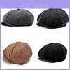 Wool Blend Octagon Hat For Men Women With Adjustable Fit For Winter Outdoor Casual Wear