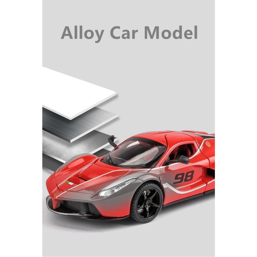 1/22 FXXK Laferrari Legierungs-Sportwagenmodell Diecasts & Spielzeug Metallfahrzeuge Automodell Simulation Sammlung Kindergeschenk