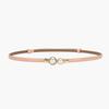 Pearl Buckle Thin Waistband Women's Dress Decoration Simple Niche Belt Waist Collection Retro Style Cowhide