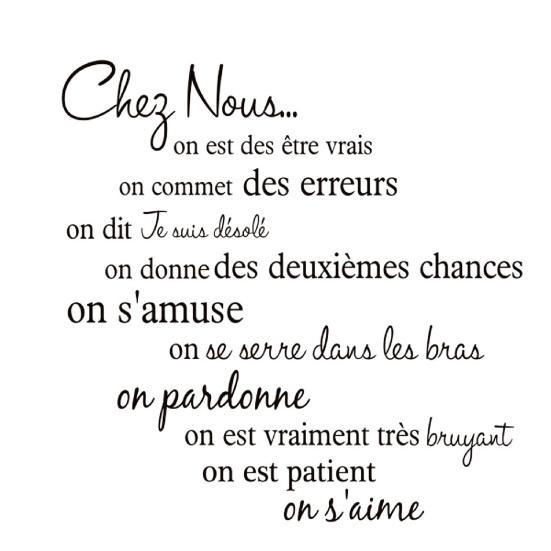 

Наклейка на стену с французским девизом, самоклеящаяся ПВХ, водонепроницаемая наклейка на стену для гостиной