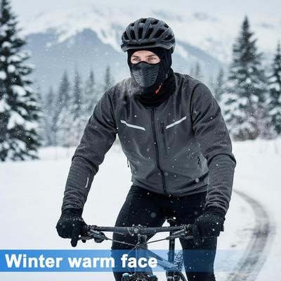 Winter Face Cover Warm Breathable Cold Weather Protector Scarf Neck Gaiter Motorcycle Headwear For Fishing Traveling