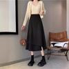 Autumn High-End Maternity Mid-Length Loose Casual Skirt with Belly Support